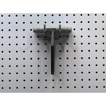 Triton Products 5-3/4 In. Double Rod 80 Degree Bend Steel Pegboard Hook for 1/8 In. and 1/4 In. Pegboard 3 Pack 618